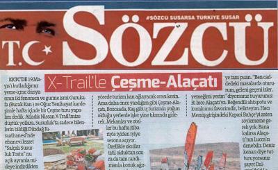 X-Trail'le Çeşme-Alaçatı